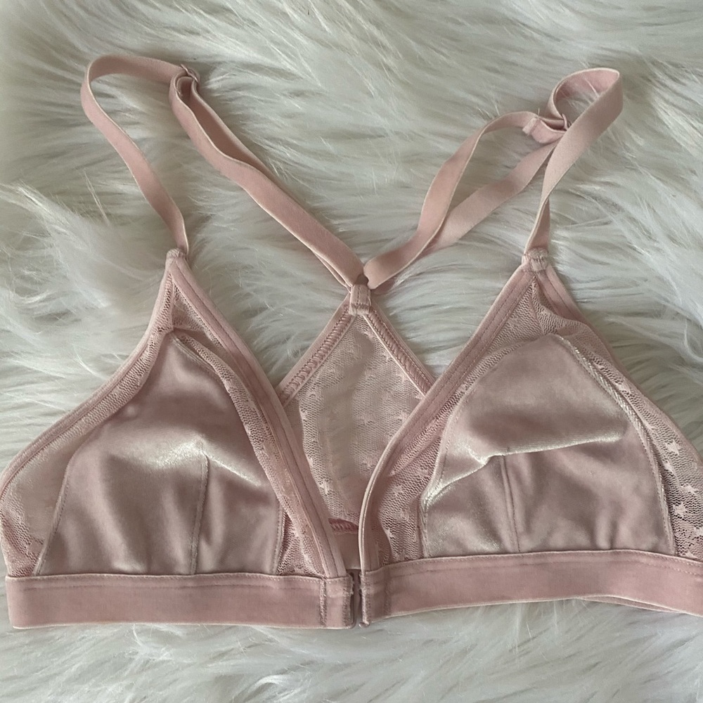 Victoria’s Secret pink velvet bralette